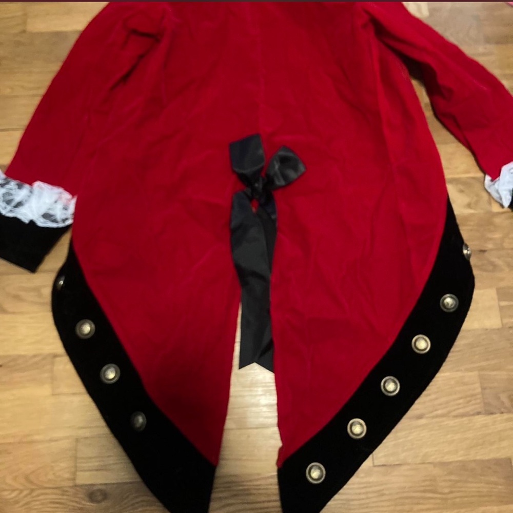 Elegant Red Costume Women's Jacket S - Picture 5 of 5